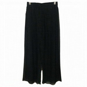 RUDSAK Black Double Layer Flowy Silk Pants